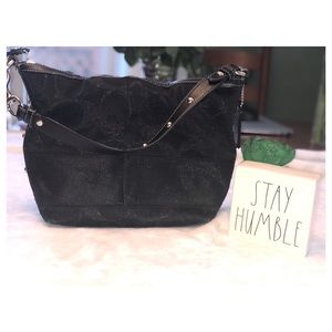 Coach Signature Stripe Stud Handbag